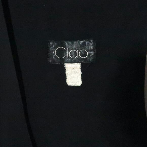 Ciao 1990’s Vintage Rare Plunging Necklines Blach 3 Button Halter Dress Medium - Picture 3 of 7